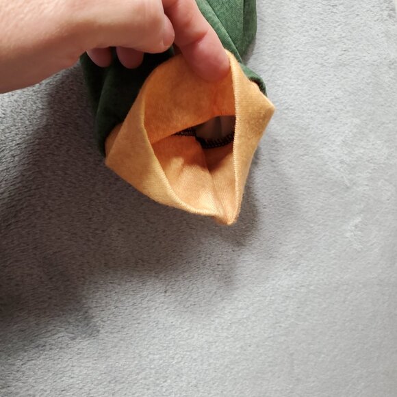 Dykhaily Hoodie Earth Kingdom Theme Green Yellow Graphic Front Pouch Men Sz L - Picture 7 of 13